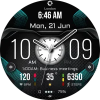 H385 Hybrid Watch Face